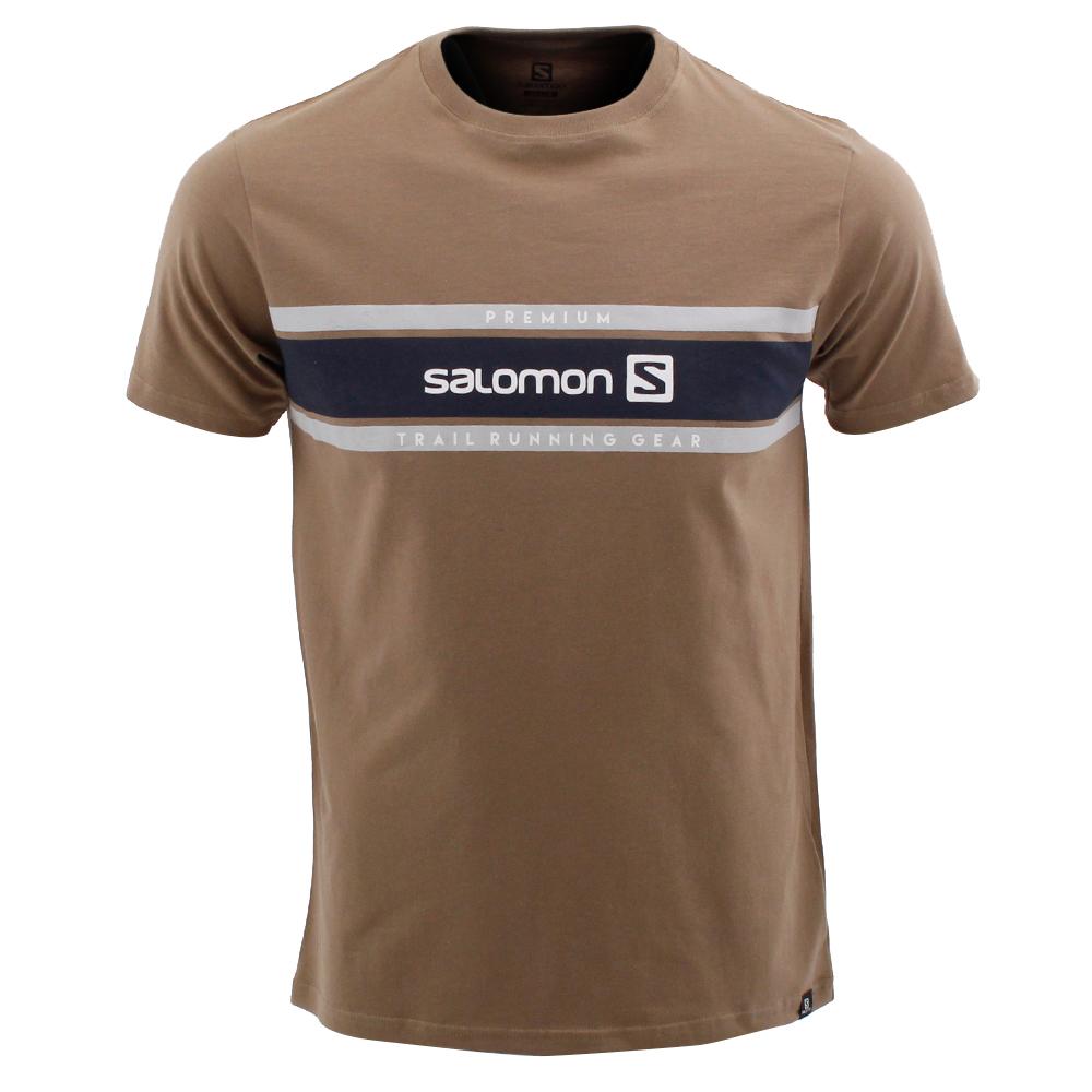 Salomon TOW THE LINE SS M Camisetas Hombre - Marrones - Colombia (89175-PFUD)